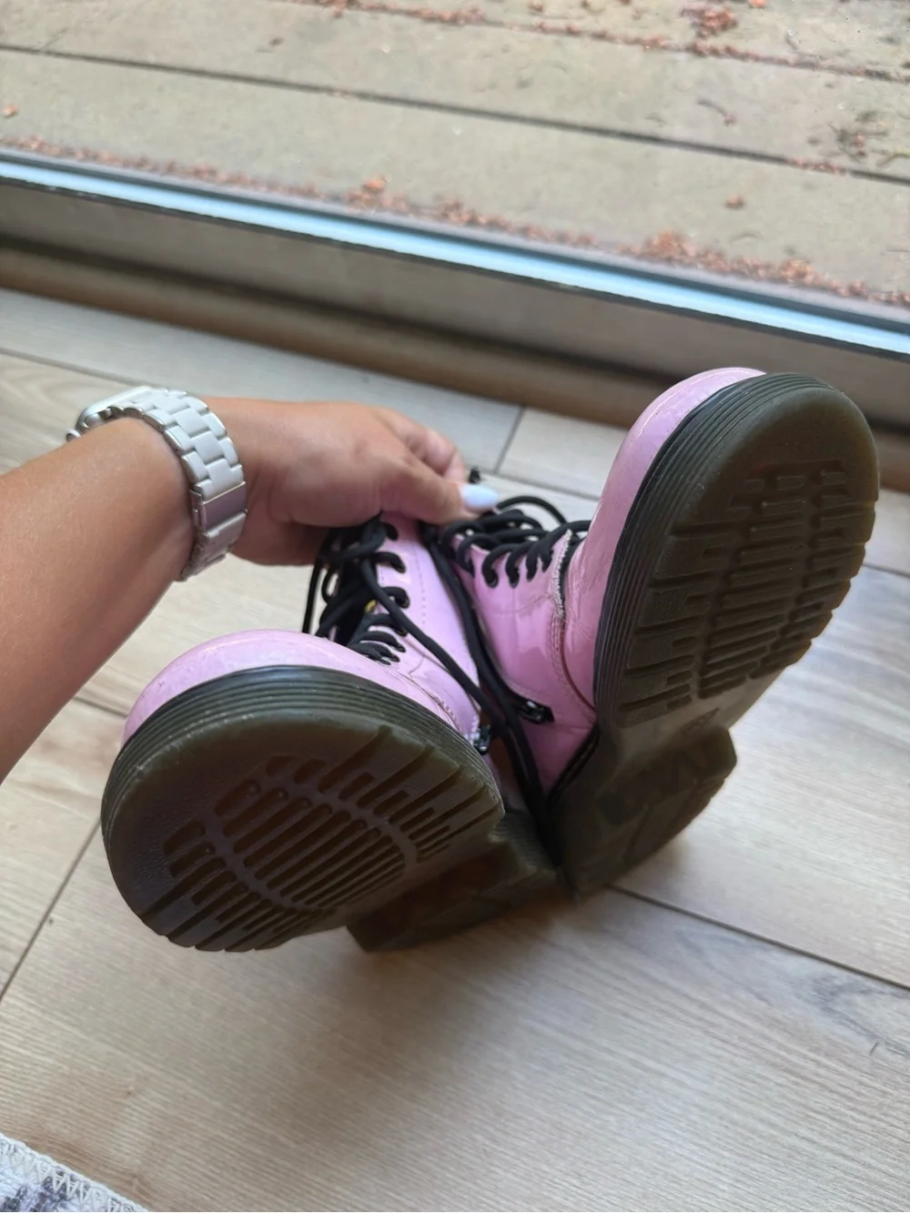 Dr. Martens junior pink boots